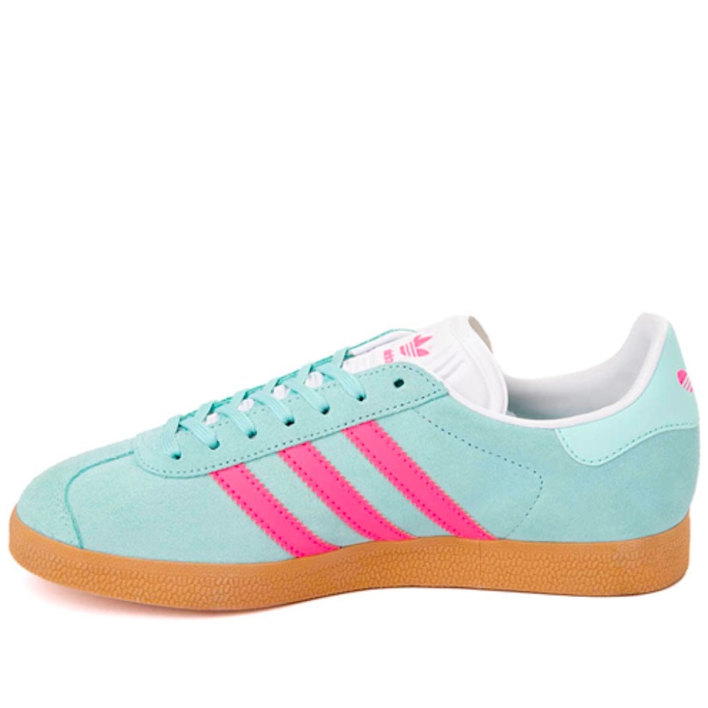 adidas Gazelle Sneakers in Mint and Pink - Picture 3 of 5